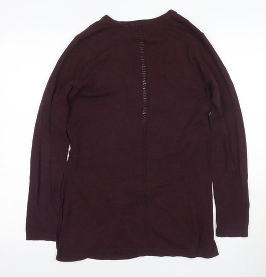 Fat Face Women's Purple Long Sleeve Cardigan Size 8