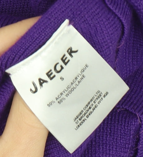 Jaeger Women's Purple Knit Bodycon Dress, Size S