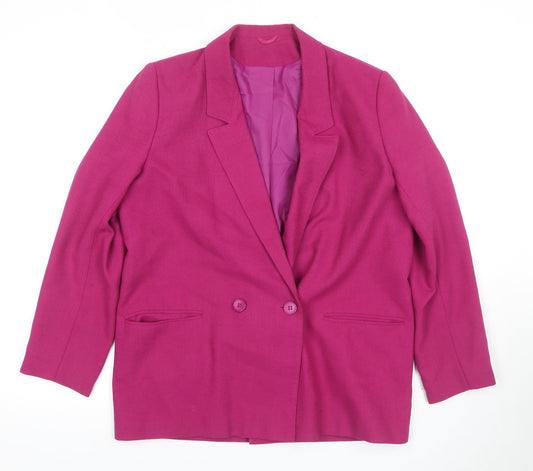 Richards Women's Pink Double-Breasted Suit Jacket