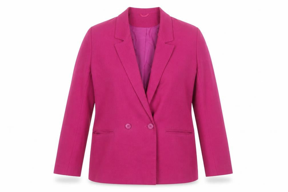 Richards Women's Pink Double-Breasted Suit Jacket