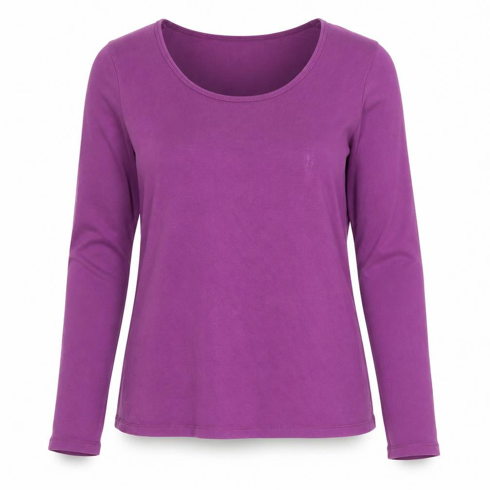 Womens UK Size 18 Boden Purple Cotton Blend T-Shirt