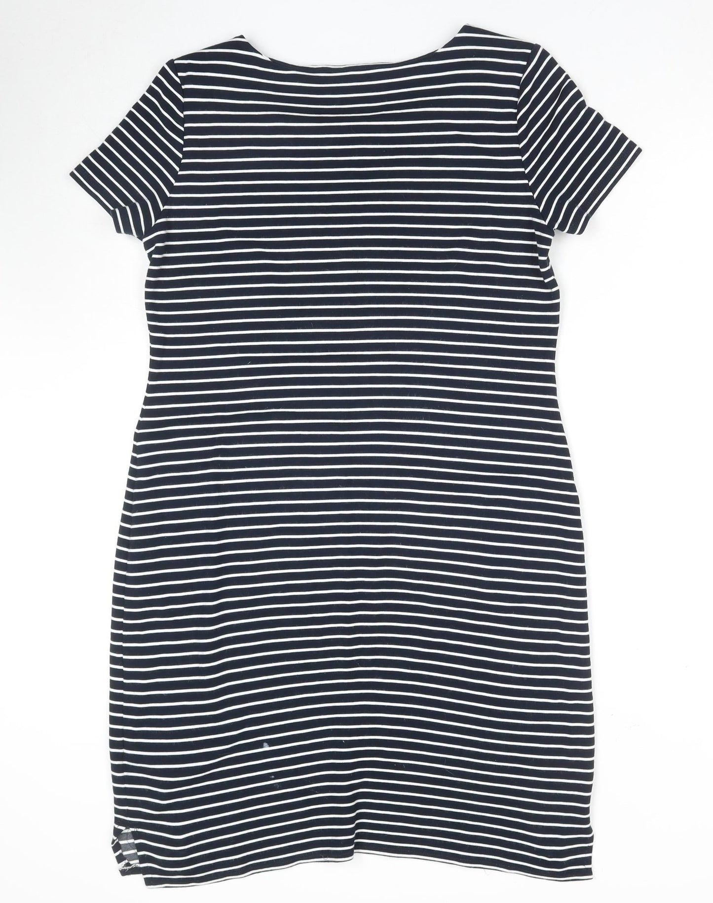 Marks and Spencer Women's Black & White Striped Shift Dress