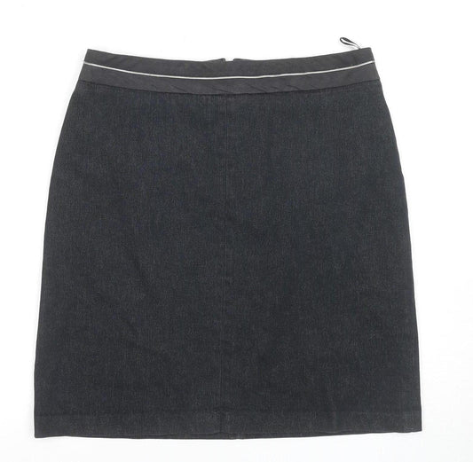 Per Una Women’s Black Knee Length Pencil Skirt Size 14