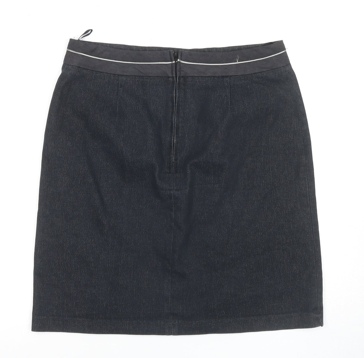 Per Una Women’s Black Knee Length Pencil Skirt Size 14
