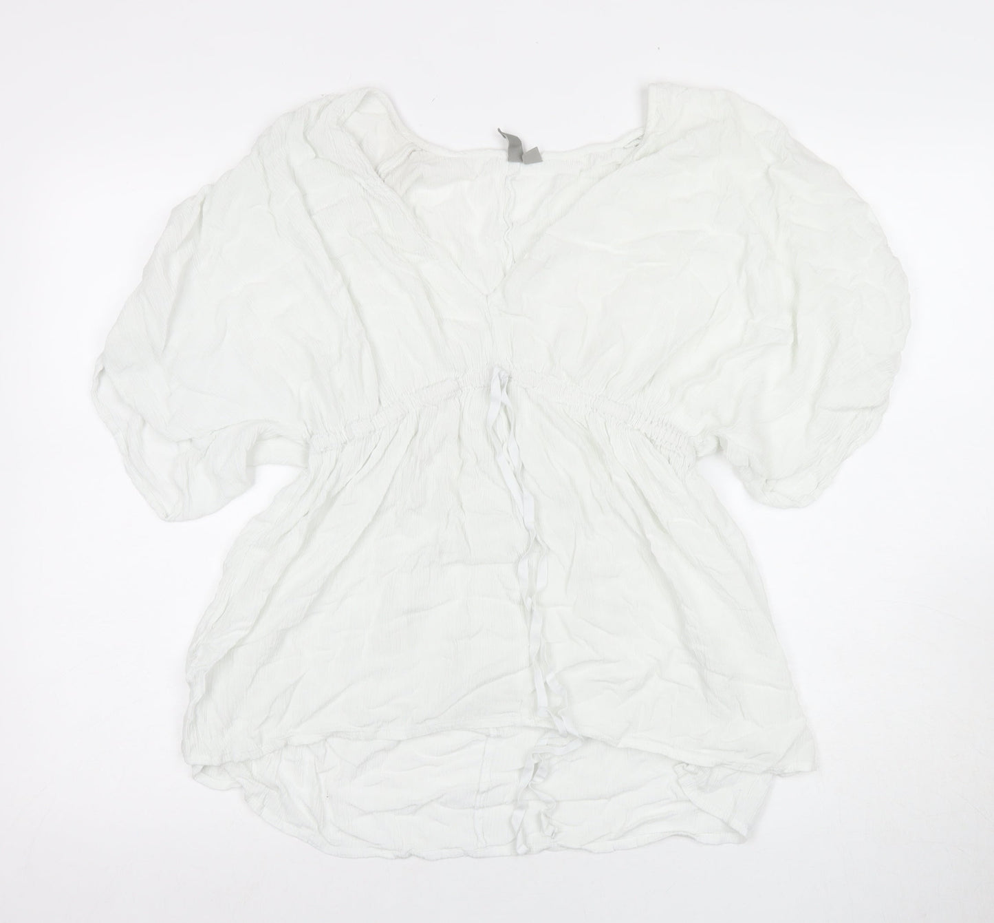 ASOS Women’s White Cotton Tunic Blouse Size 12
