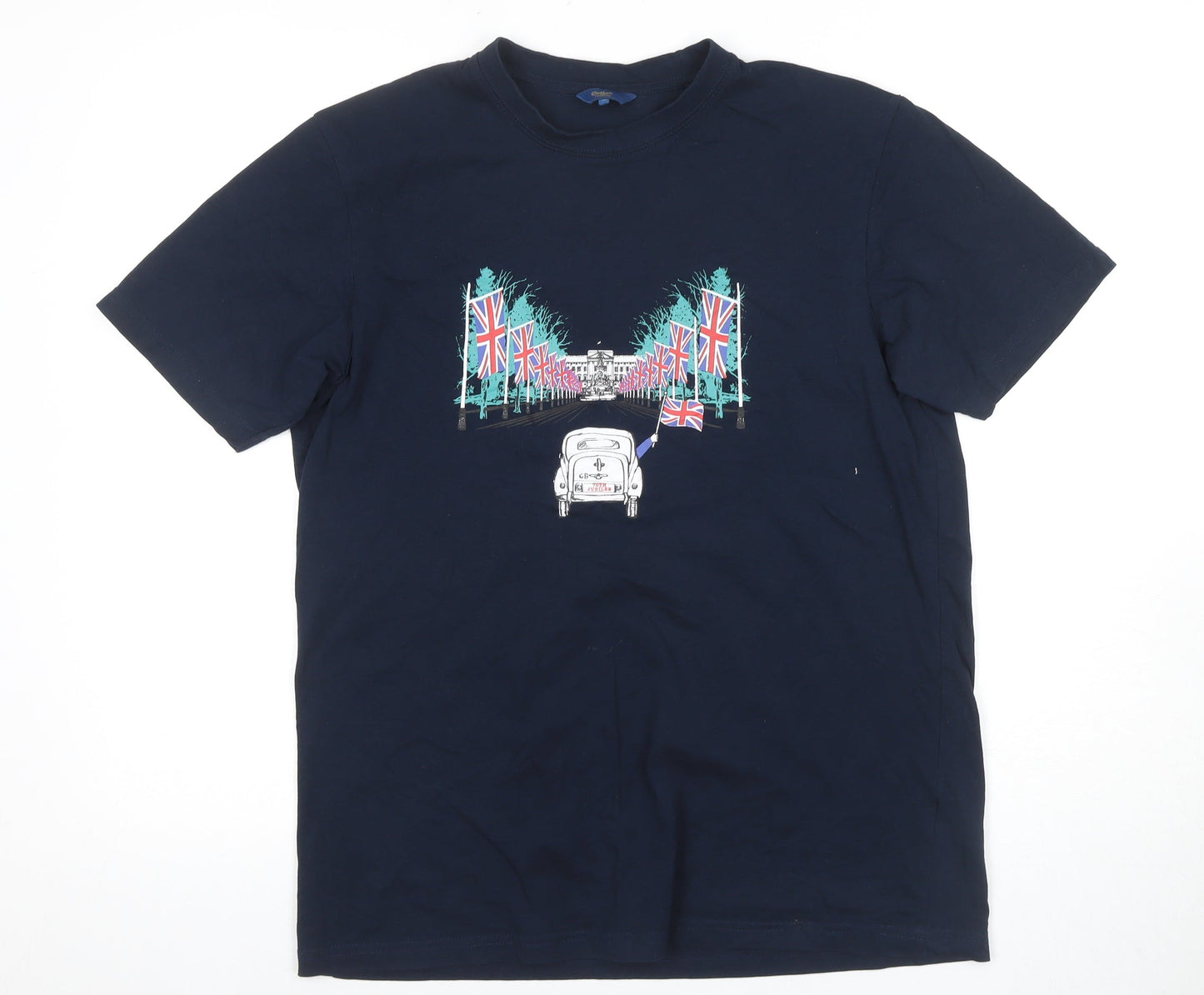 Cotton Traders Men's M Blue Graphic T-Shirt