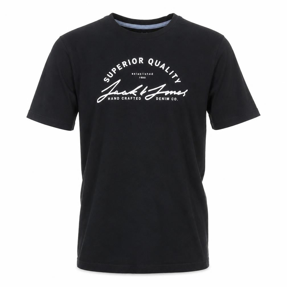 Jack & Jones Boys Black XL Graphic Print T-Shirt