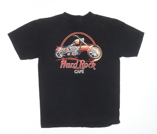 Hard Rock Cafe Men's Black Motorcycle T-Shirt, M