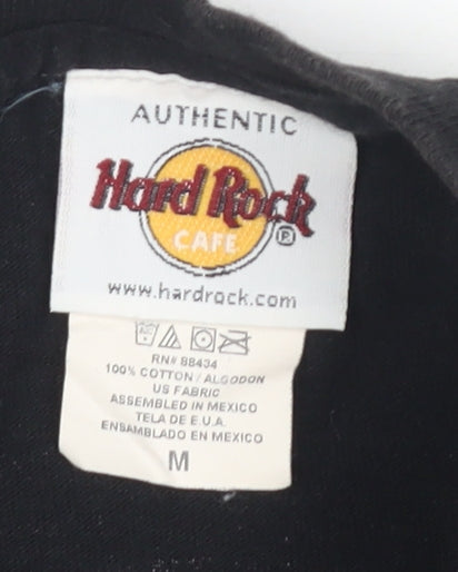 Hard Rock Cafe Men's Black Motorcycle T-Shirt, M