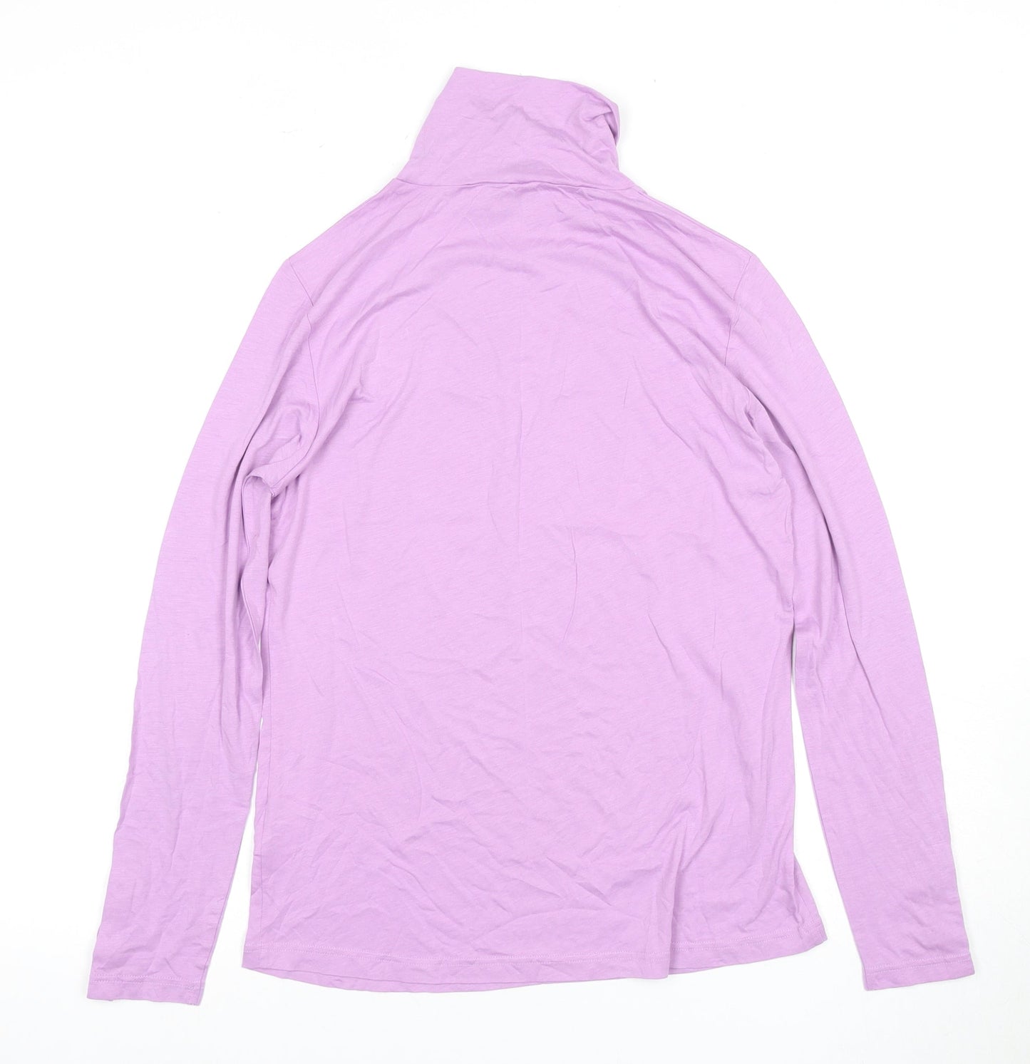 PATRA Women's Purple Roll Neck Long Sleeve Top L