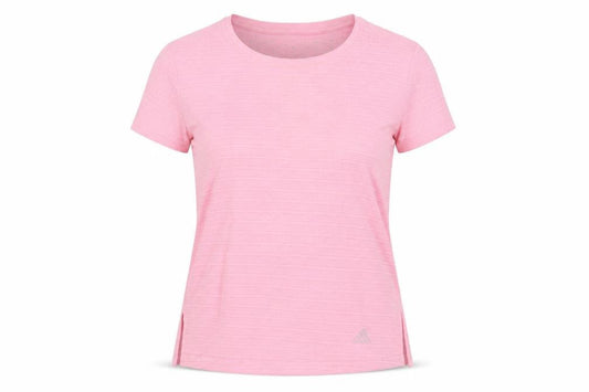 Womens UK Size 12 adidas Pink Polyester T-Shirt