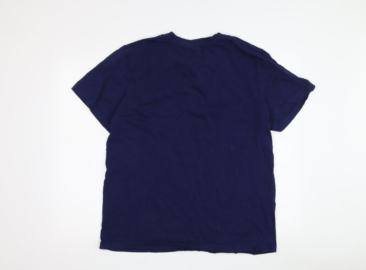 ASOS DESIGN Men's Blue Christmas T-Shirt XL