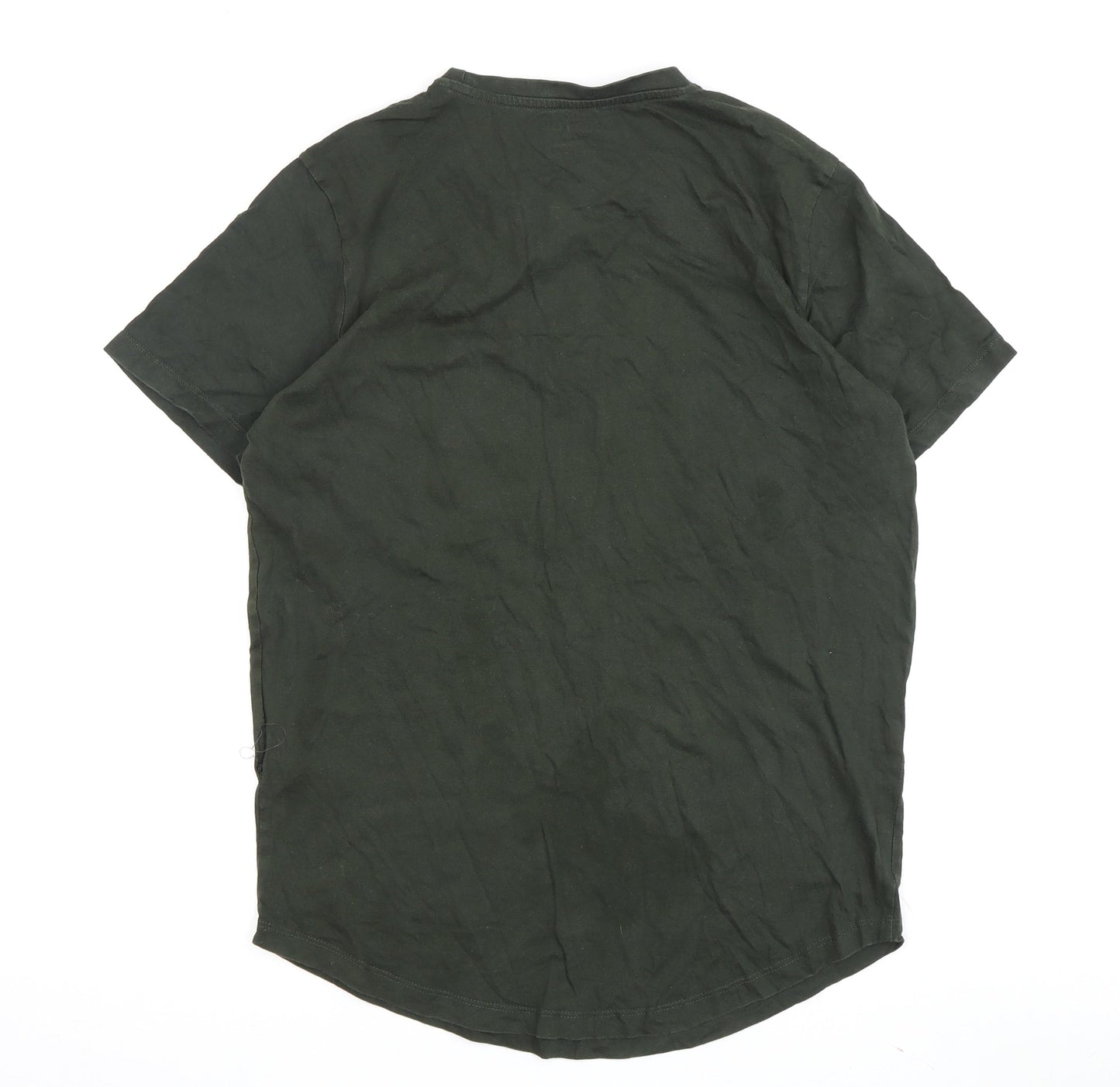 Jack & Jones Men's Green Crew Neck T-Shirt, Size S