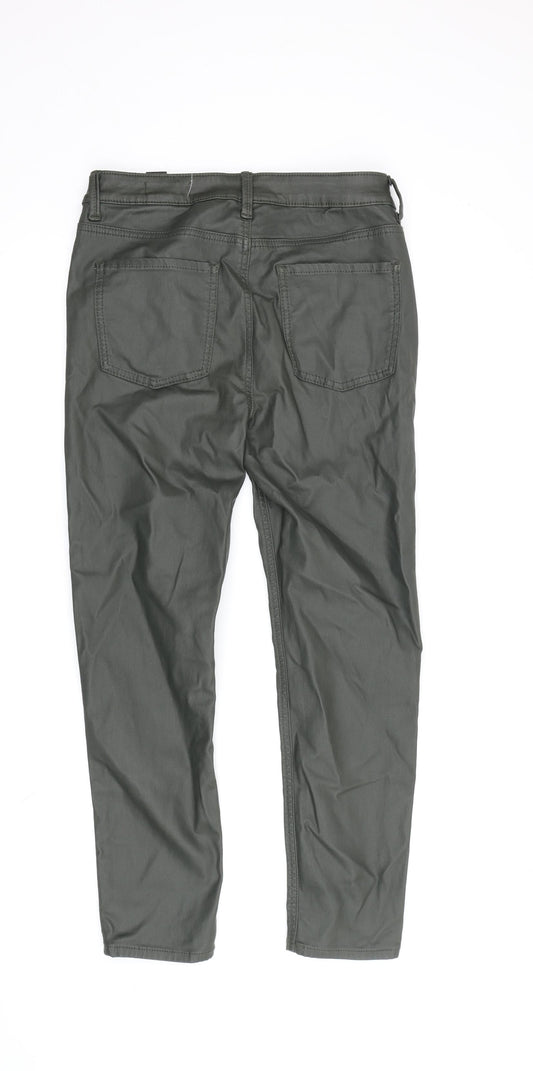 Marks & Spencer Women's Green Skinny Trousers - Size 12