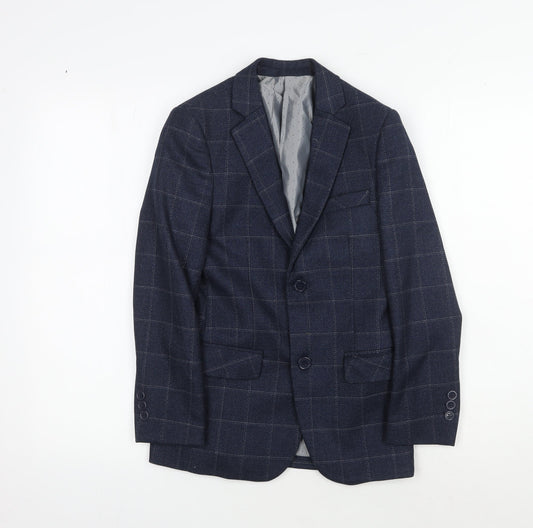 Paisley London Boys Navy Checked Blazer UK 10
