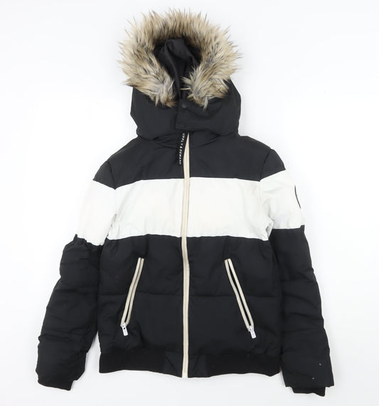 SDNY Women's Black/White Puffer Jacket Size 6