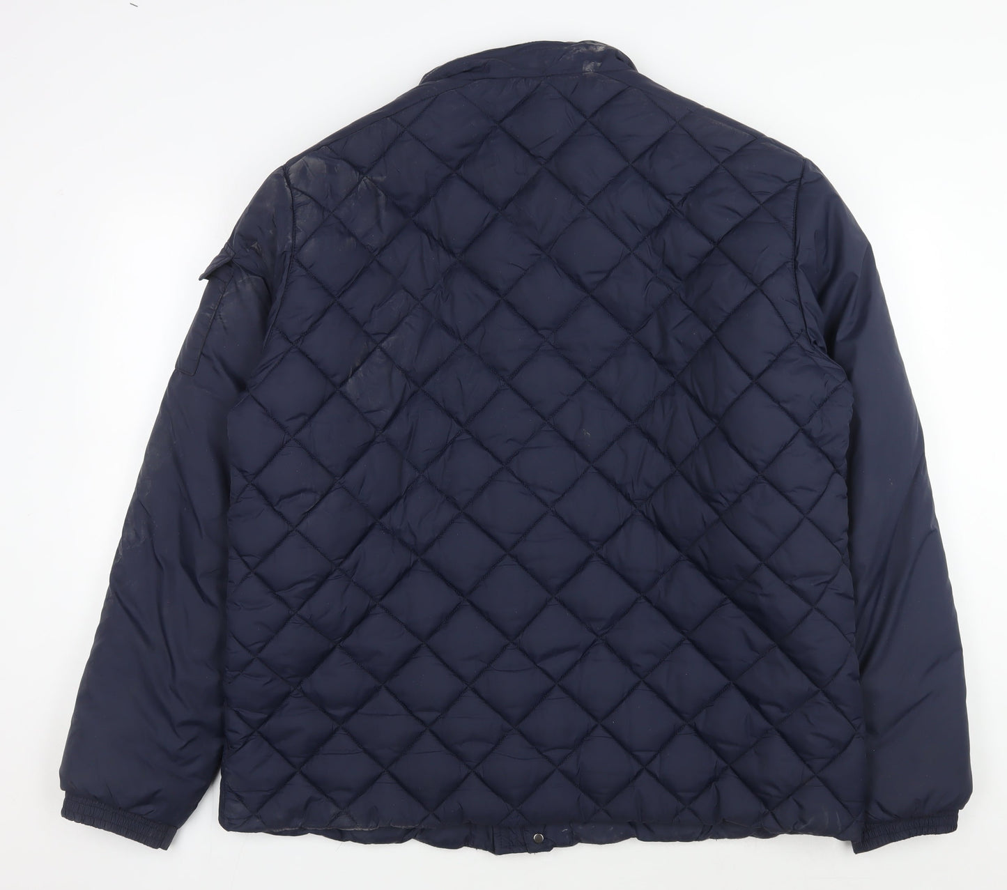 ERIC HATTON Men's Blue Quilted Jacket Size 56