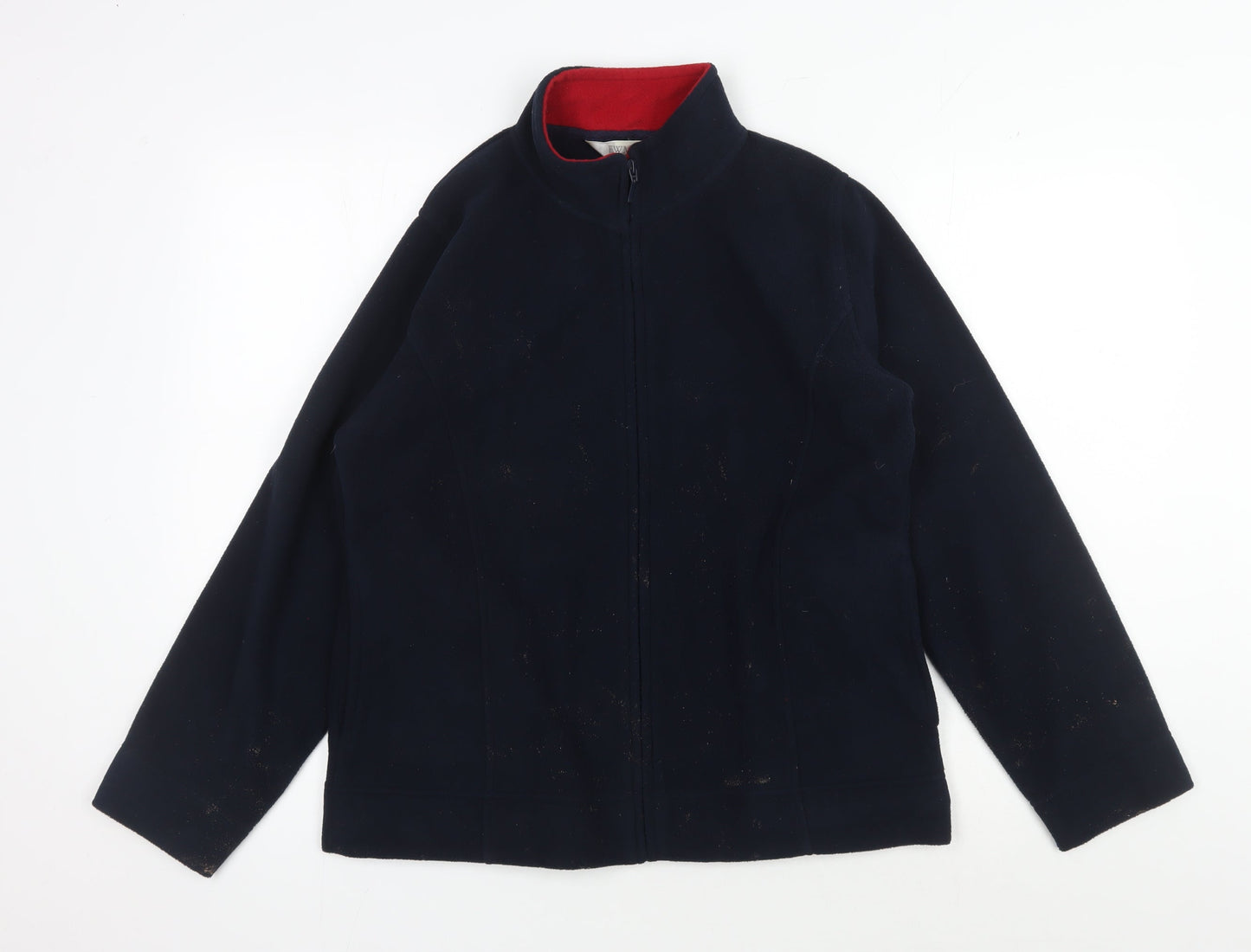 EWM Women's Black Fleece Jacket M Full Zip Casual