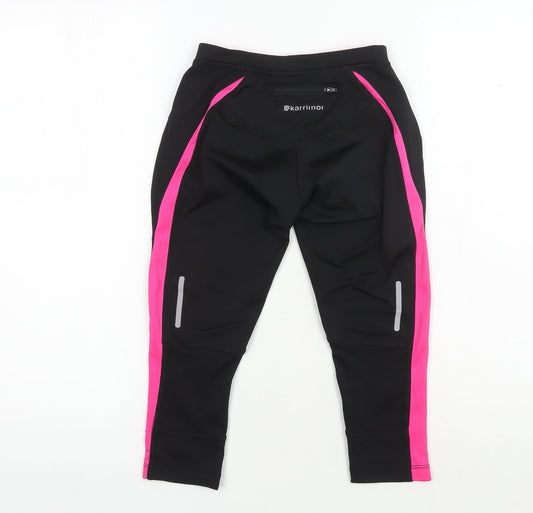 Karrimor Girls Black Running Leggings 11-12 Years Reflective