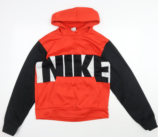 Nike Men's Red Graphic Print Hoodie Size S