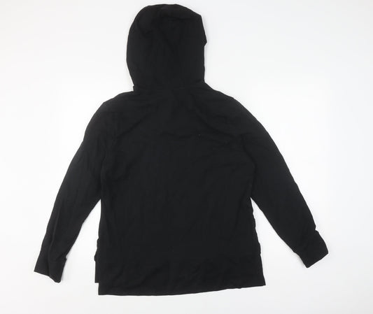 MP Black Pullover Hoodie, Unisex M, Lightweight Jersey