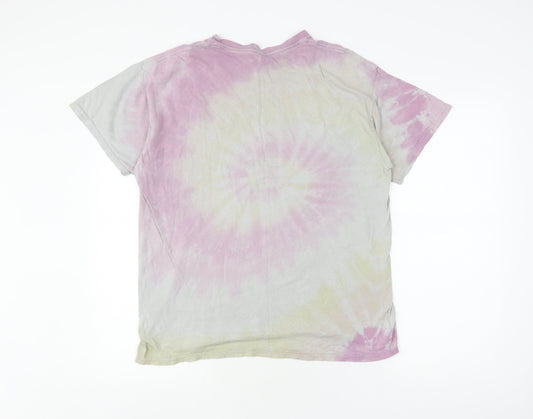 Ellesse Men's Multicoloured Tie-Dye T-Shirt, Size Regular