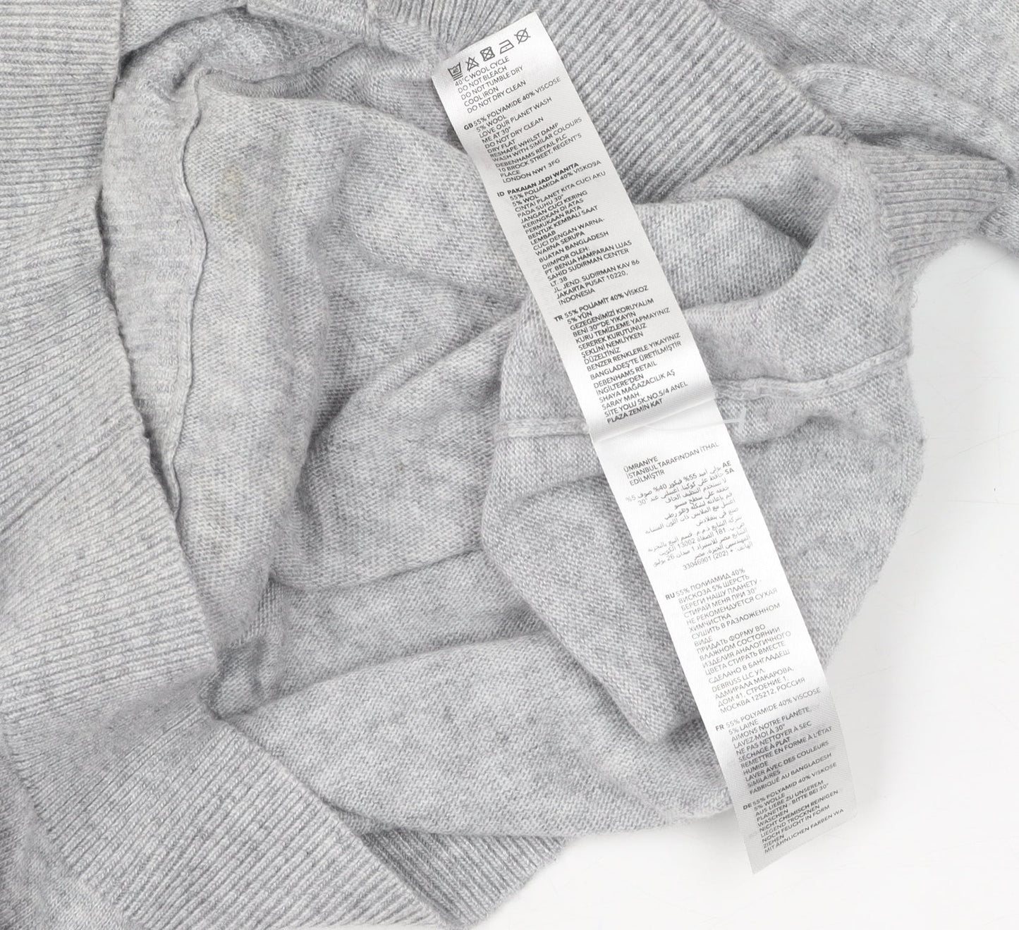 Mantaray Women's Grey Cardigan Knit Jumper Size 14