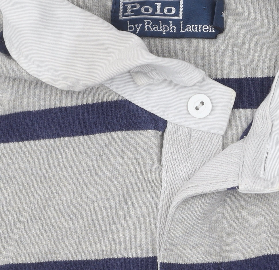 Polo Ralph Lauren Men's Grey XL Striped Pullover