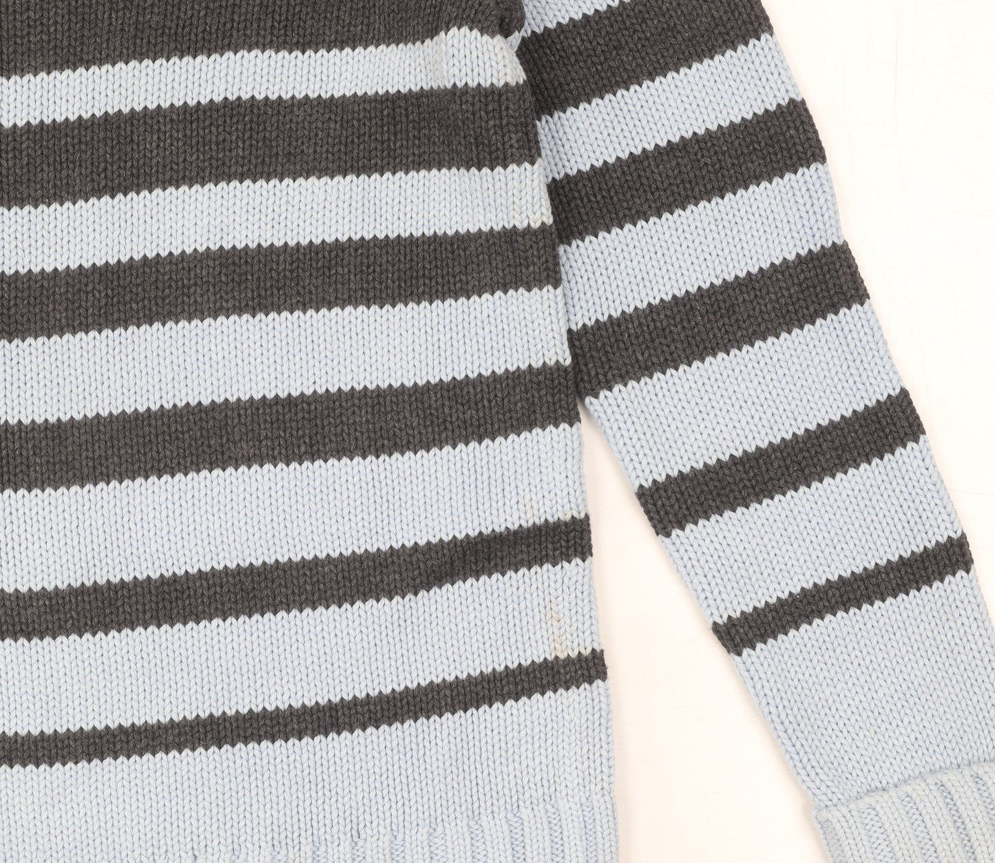 Tommy Hilfiger Women's Blue Striped Pullover Jumper