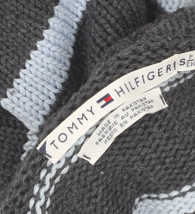 Tommy Hilfiger Women's Blue Striped Pullover Jumper