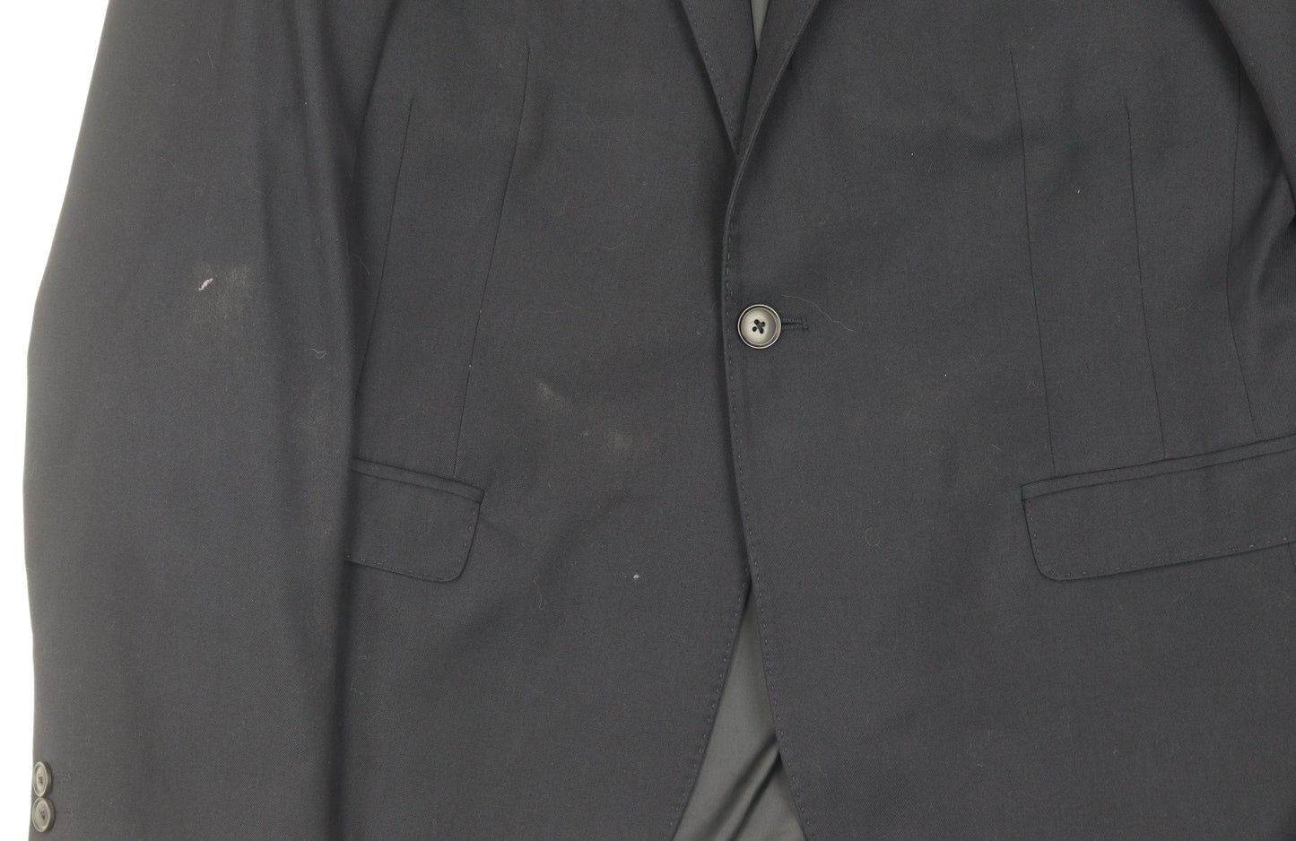 Moss Men's Black Blazer Skinny Fit 40R