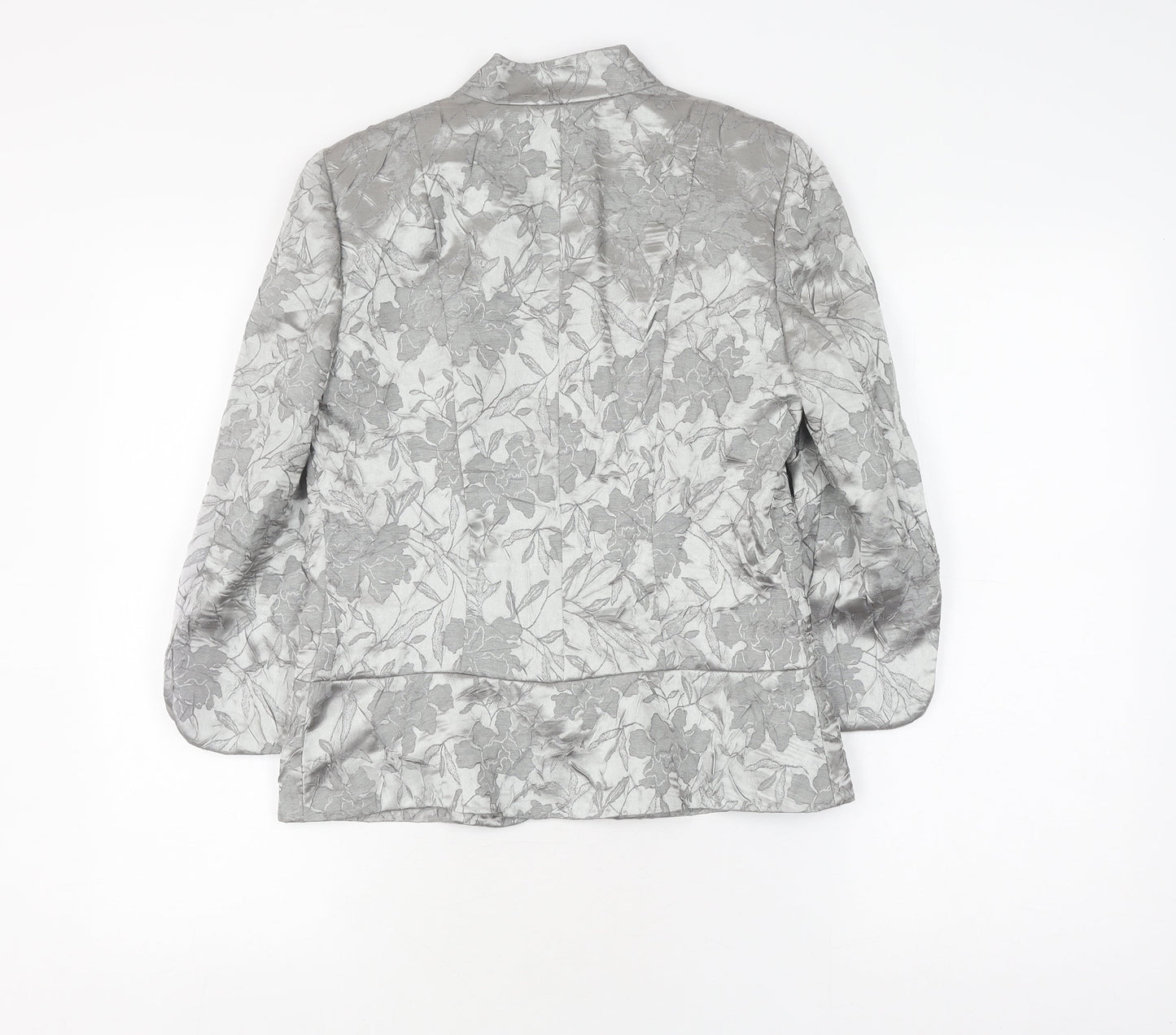 Alexon Women's Grey Size 8 Floral Suit Jacket