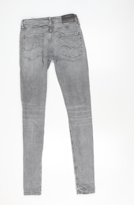 Jack & Jones Men's Grey Skinny Jeans, Size 29 Regular