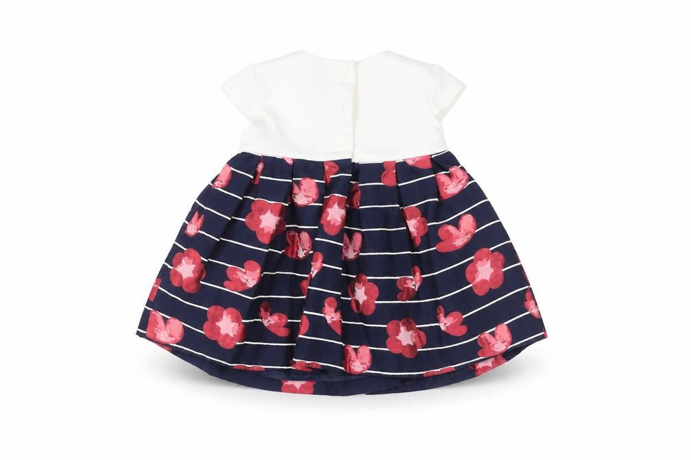 Front view of Jasper Conran girls’ multicoloured floral a-line dress 3-6 months