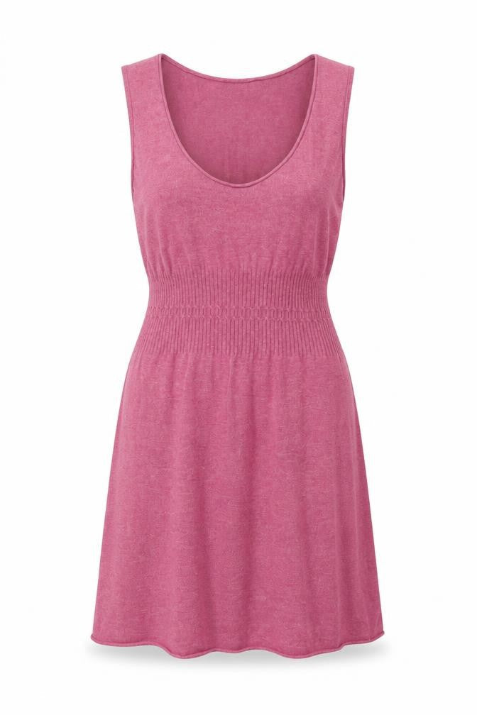 Weird Fish Women's Pink A-Line Knit Dress, Size 12