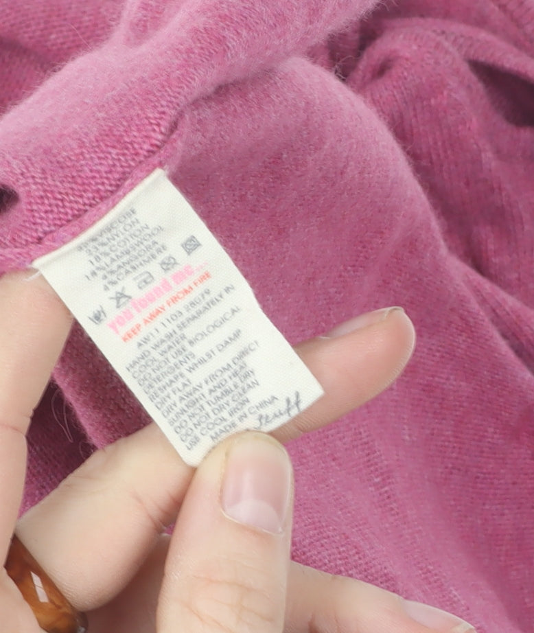 Weird Fish Women's Pink A-Line Knit Dress, Size 12