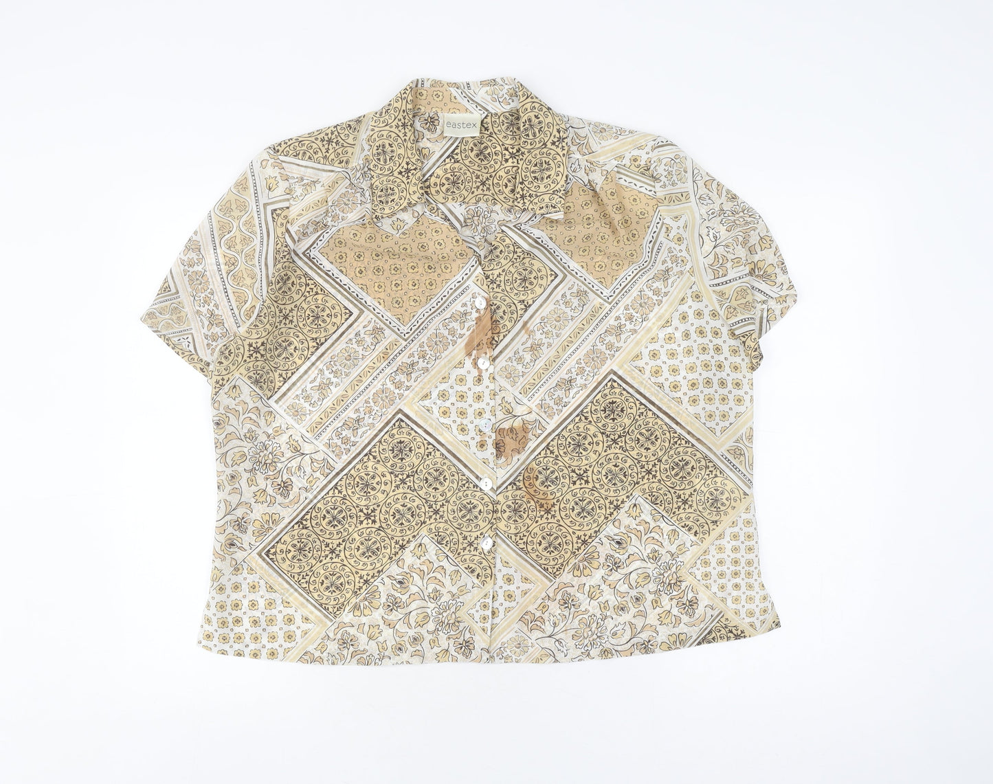 Eastex Women's Multicoloured Size 16 Button-Up Shirt