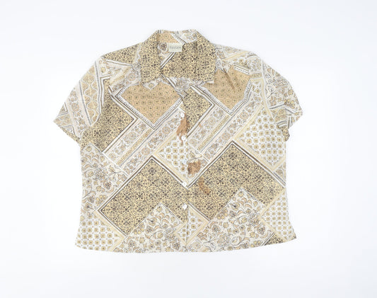 Eastex Women's Multicoloured Size 16 Button-Up Shirt