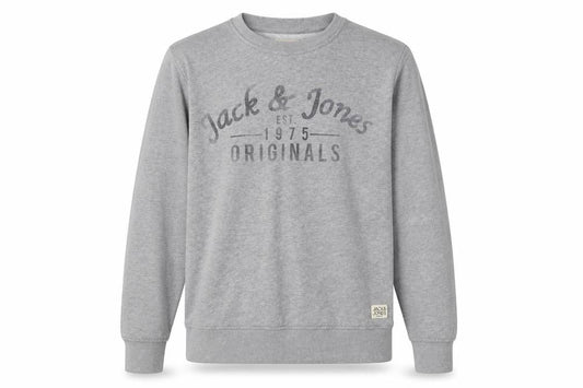 Mens UK M Regular JACK & JONES Grey Pullover Sweatshirt