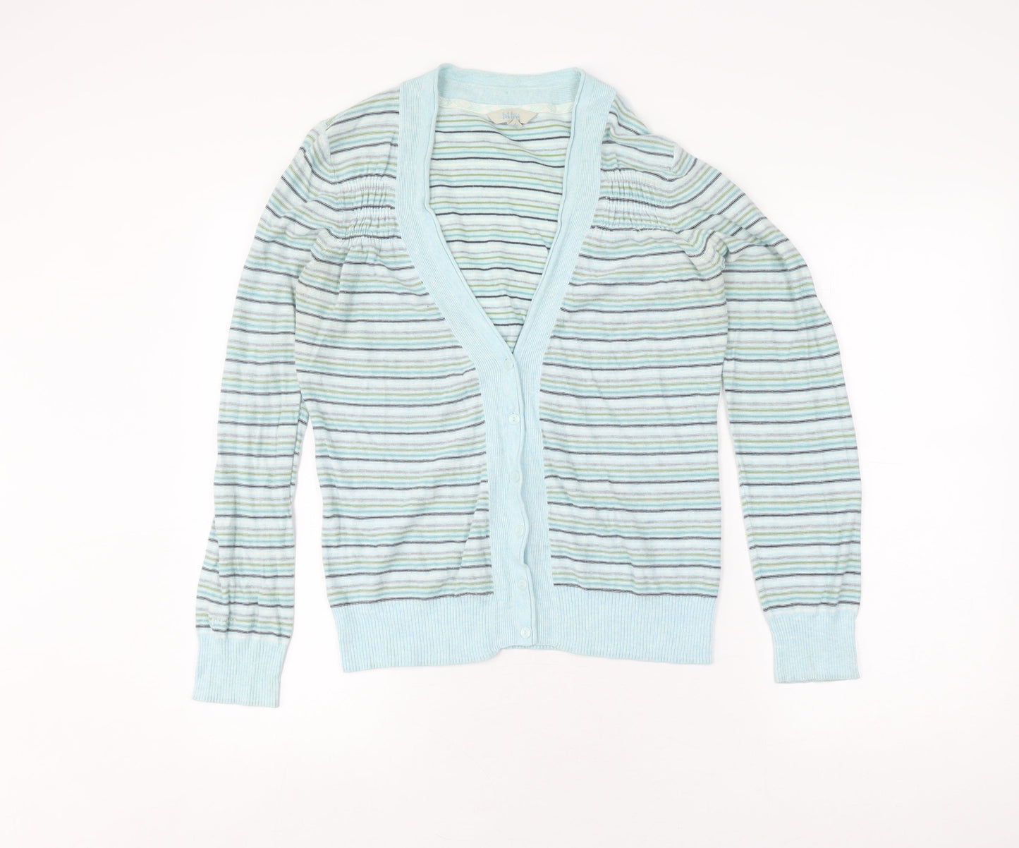 Fat Face Women's Blue Stripe Cardigan Size 14