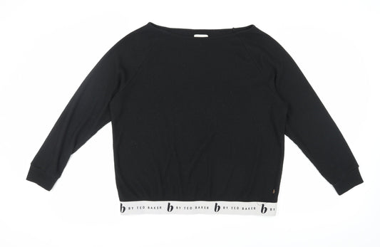 Ted Baker Women's Black Pullover Sweatshirt Size 16