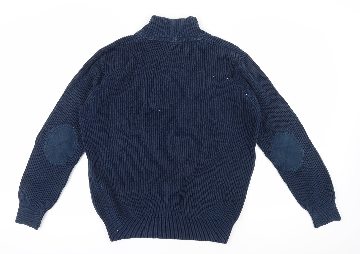 Crew Clothing Co. Men's Blue XL Henley Jumper