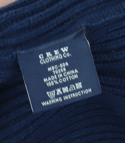 Crew Clothing Co. Men's Blue XL Henley Jumper
