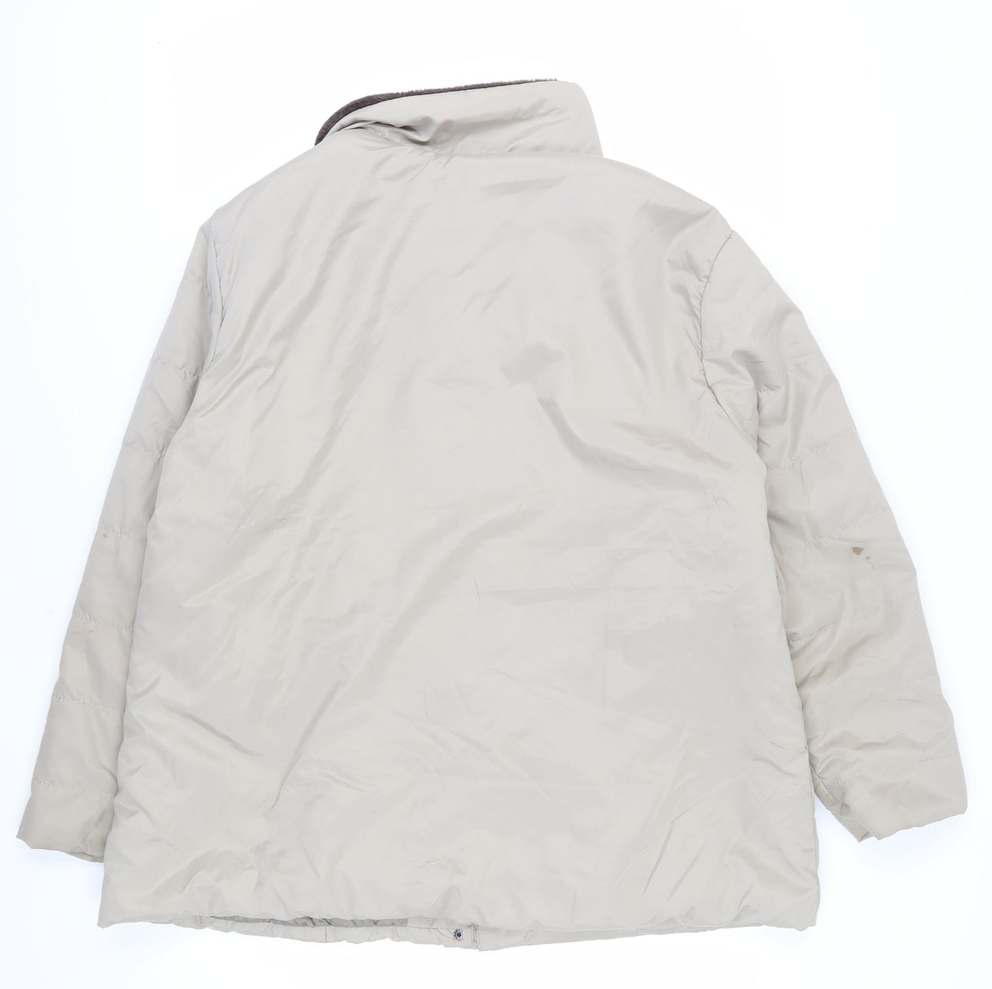 Anne de Lançay Women's Beige Puffer Coat XL