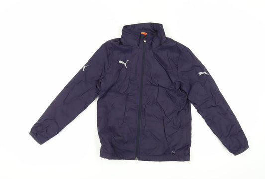 Puma Boys Blue Windbreaker Jacket Size 10