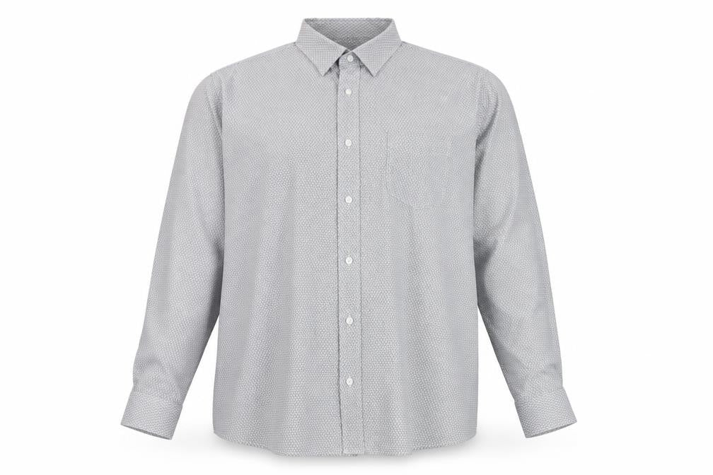 Cotton Traders Men's Grey 2XL Button-Up Shirt