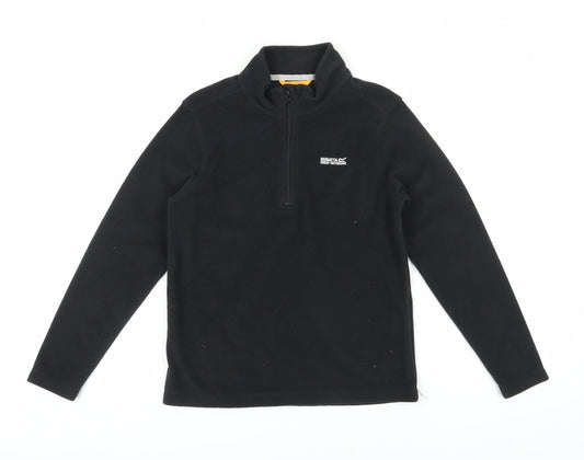 Regatta Boys Black Fleece Zip Sweatshirt 13 Years