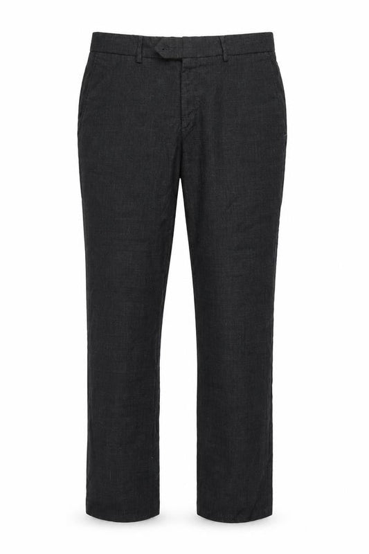 Calvin Klein Men's Black Wool Trousers, Size 52