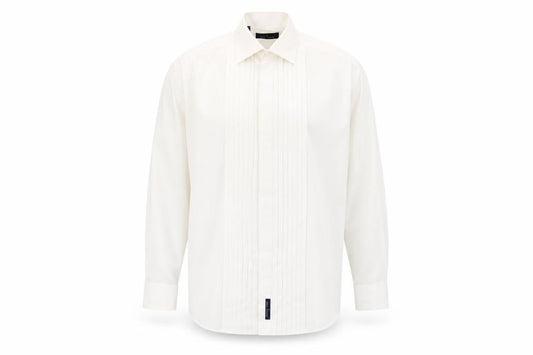 Daniel Hechter Men's White Formal Dress Shirt 15.5
