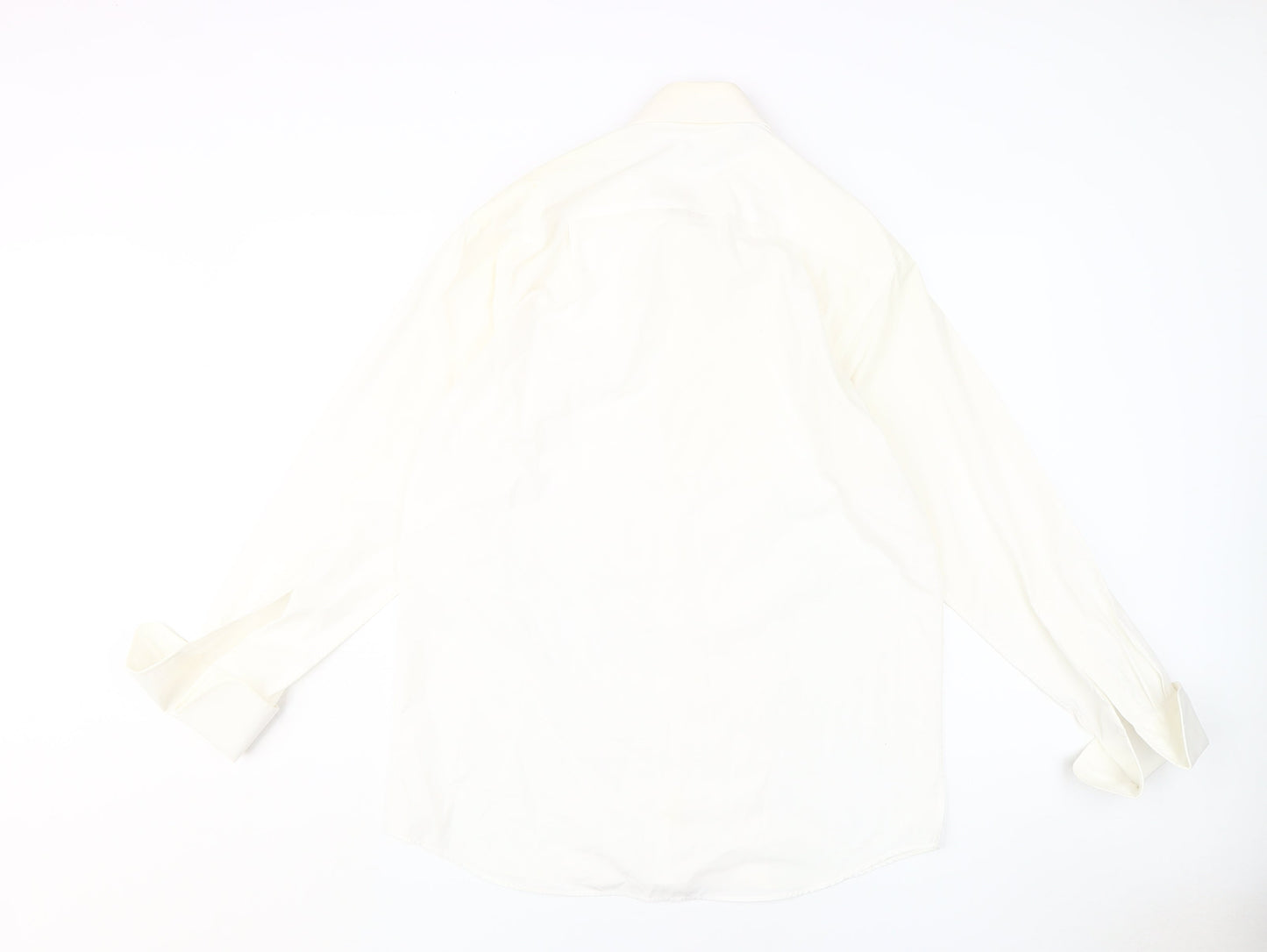 Daniel Hechter Men's White Formal Dress Shirt 15.5